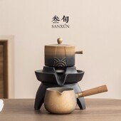 三旬锦绣功夫茶具套装 家用泡茶壶自动泡茶神器高档轻奢礼盒装 送礼