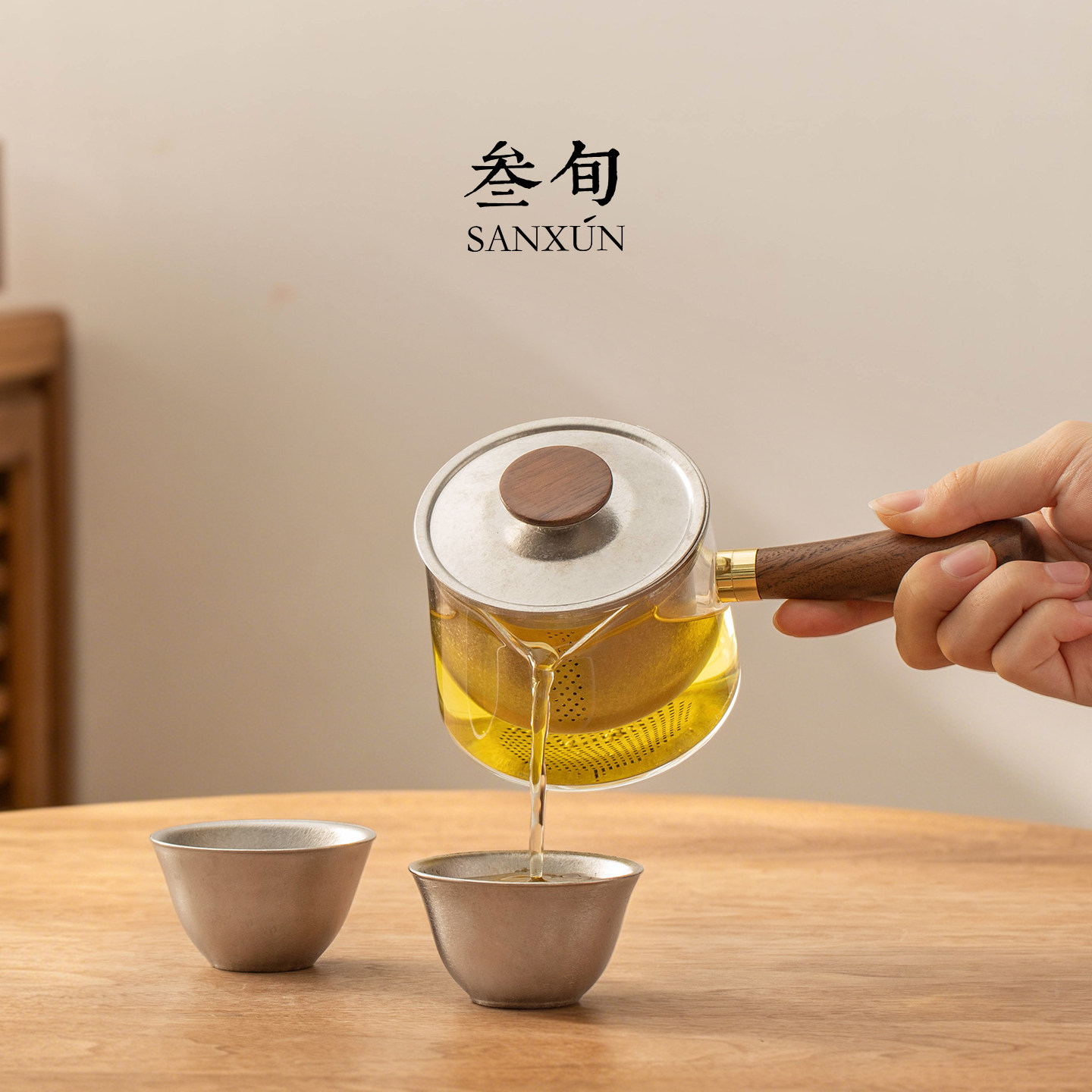 三旬钛和纯钛便携快客杯旅行茶具