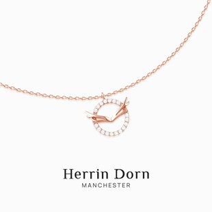 Herrin Dorn 赫琳德 漫步庄园系列 雪中麋鹿项链 轻奢优雅高级感