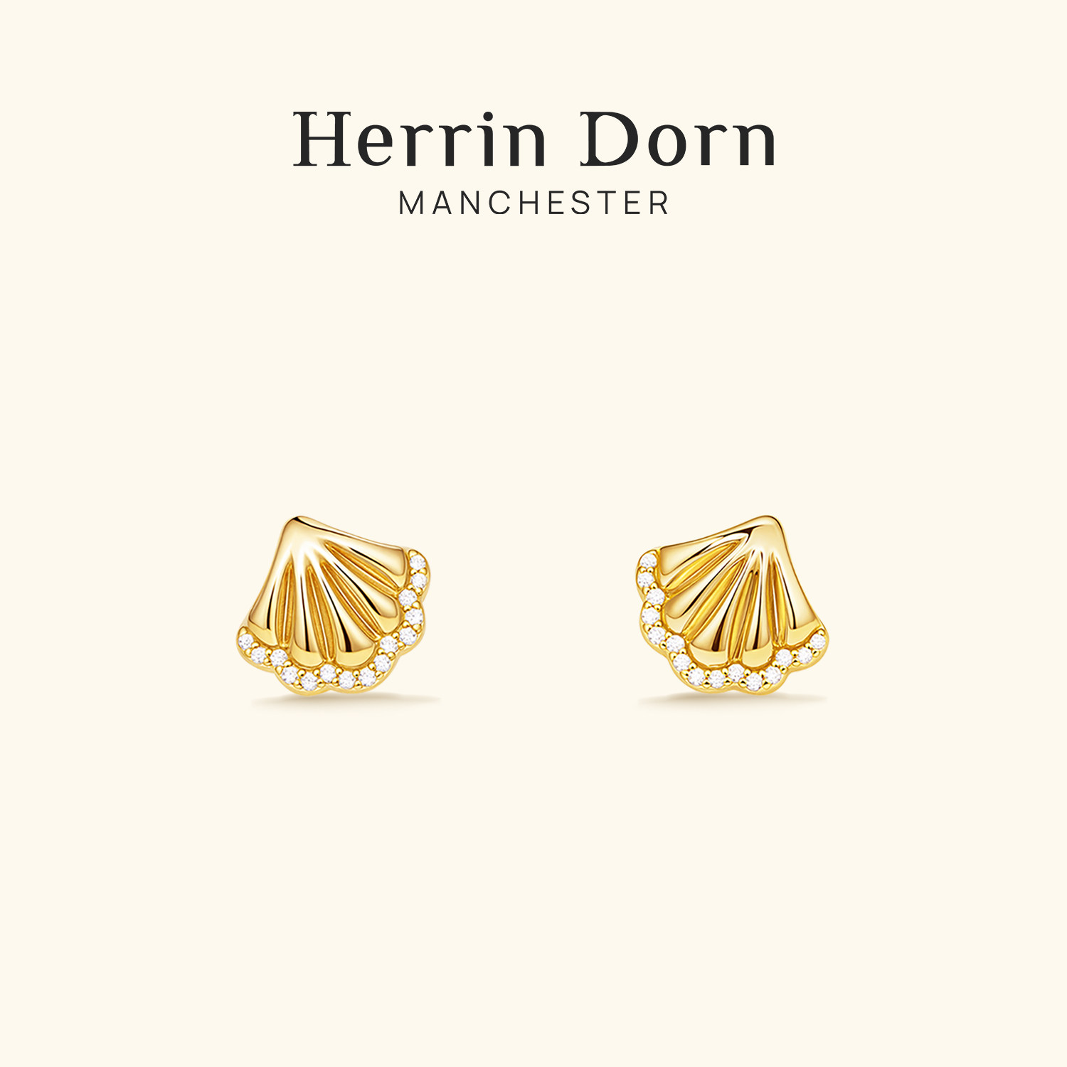 Herrin Dorn 赫琳德 怀特假日系列裙摆耳钉18K金高级感英式优雅