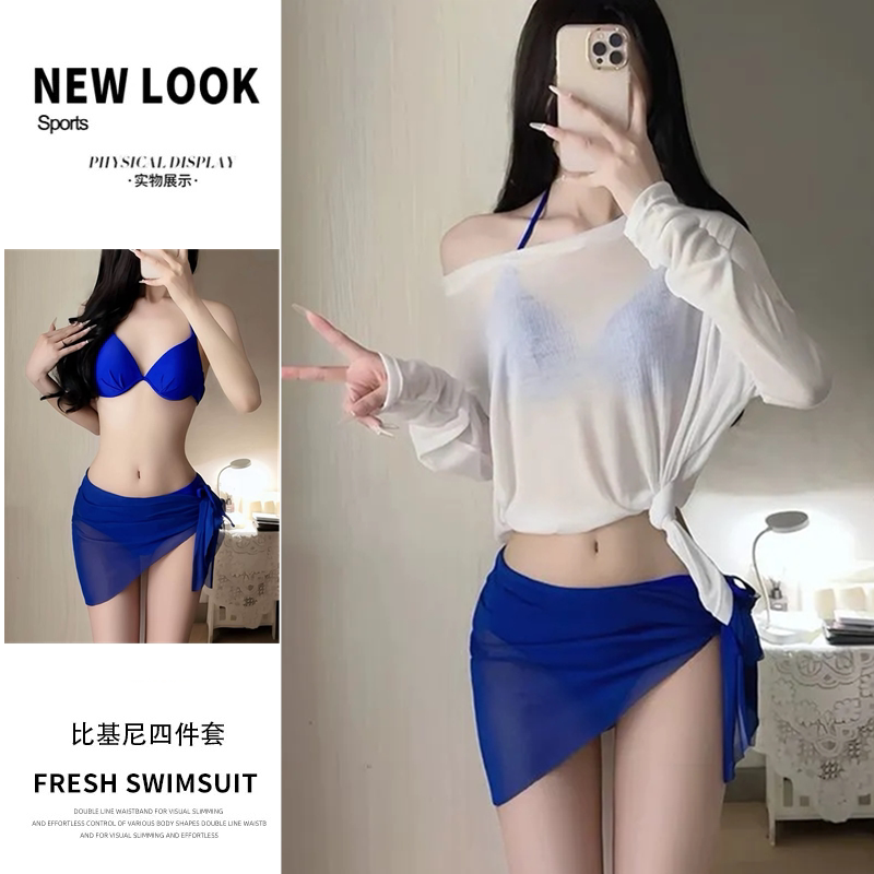 泳衣女海边度假高级感防晒游泳装