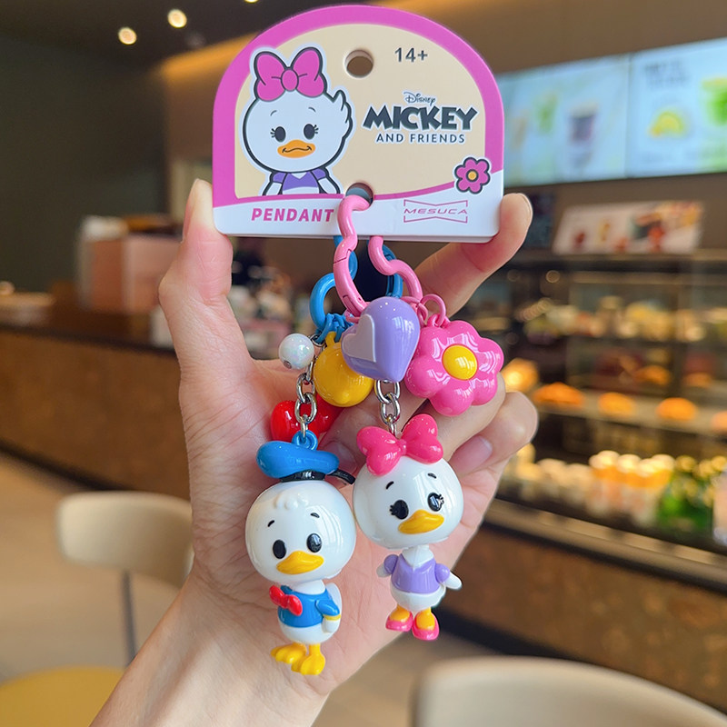 解压创意2026年新品布鲁托高飞晃晃款公仔钥匙扣女卡通米奇挂件女
