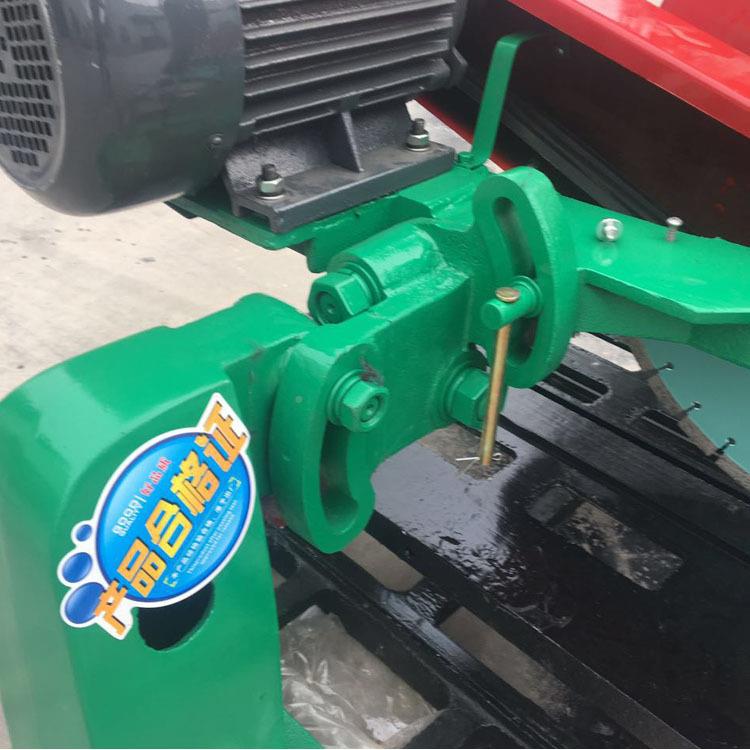 多功能DGQ800带轨道火石石材切割机 手推瓷片耐砖式花岗大理石切