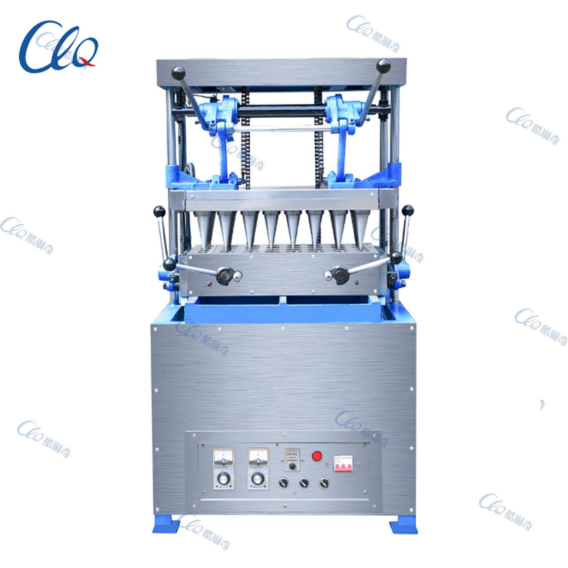 火炬牛平底威化蛋筒制机 不锈钢蛋淋筒机商IPR用冰淇蛋角托作机