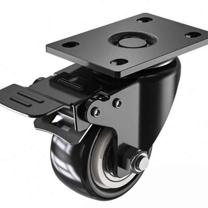 小转轮子移定向静音万向轮刹车朗转向轮手推车脚轮灵重型滑轮拖车