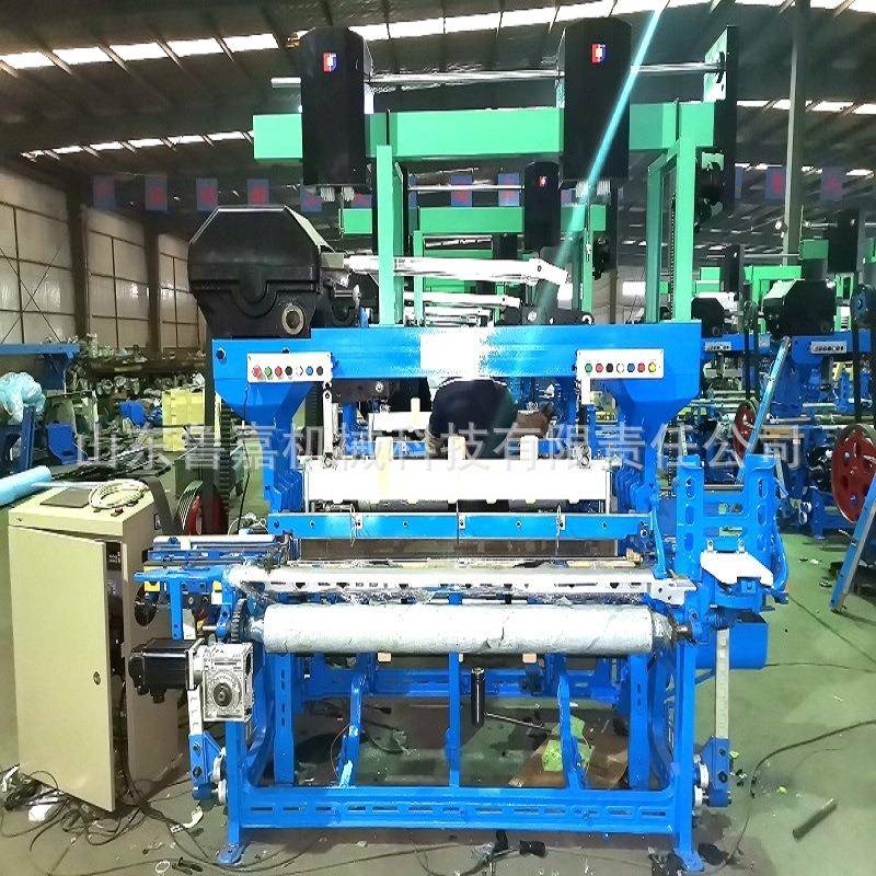 鲁嘉纺织机械牛仔布织机厂家有梭织机自动换梭红边牛仔布织布机