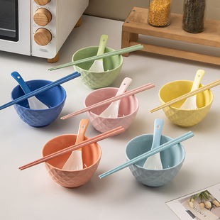 碗筷套装2025高颜值餐具勺家庭区分一人一碗专人专用陶瓷家用饭碗