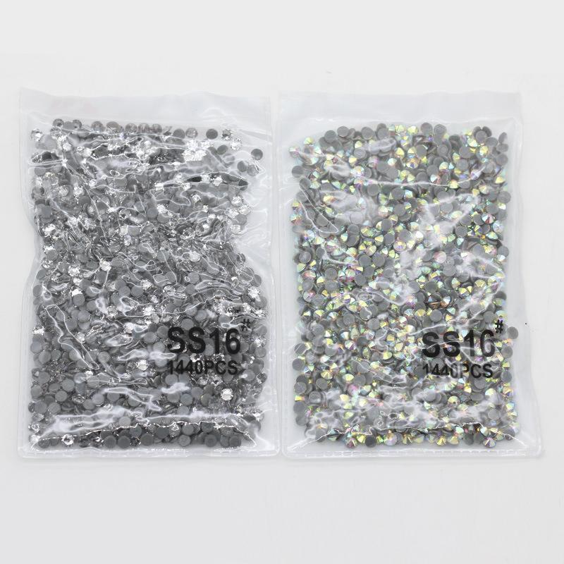 5A精品16切8大8小奧钻平底烫钻AB白平底钻拉