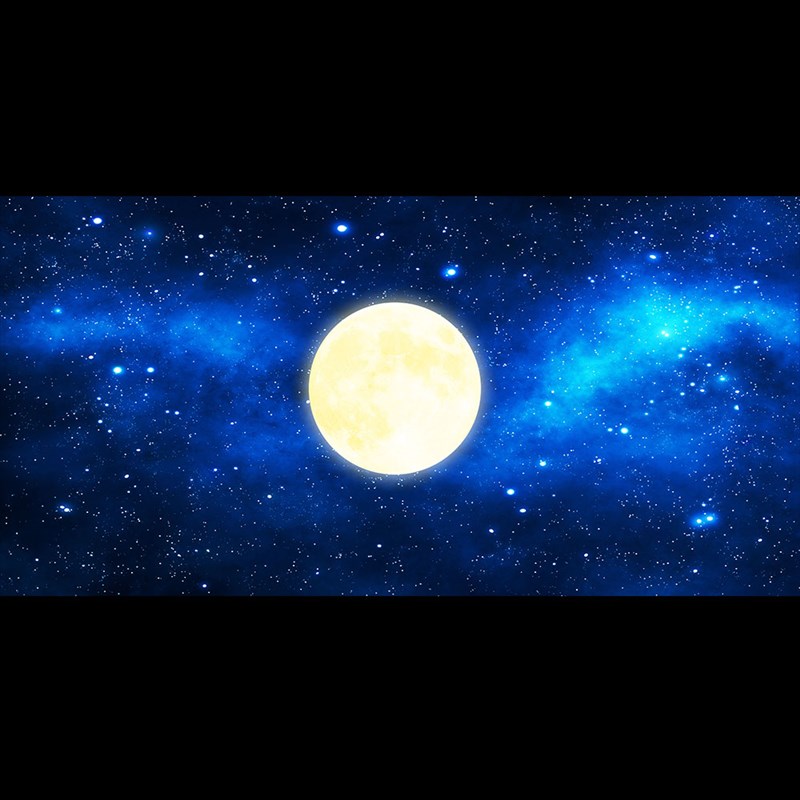 鱼缸背景a贴纸星球月亮高清图水族箱星空地球3D立体画个性壁纸自
