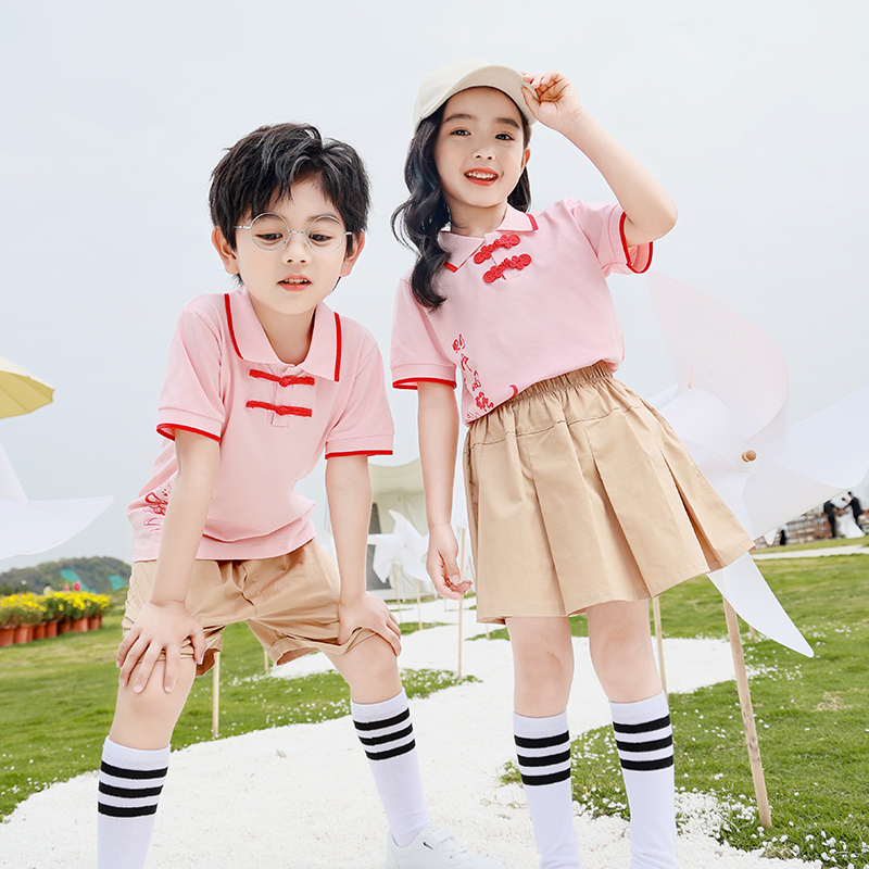 幼儿园园a服夏装中国风汉服套装儿童毕业拍照服春秋校服小学生班