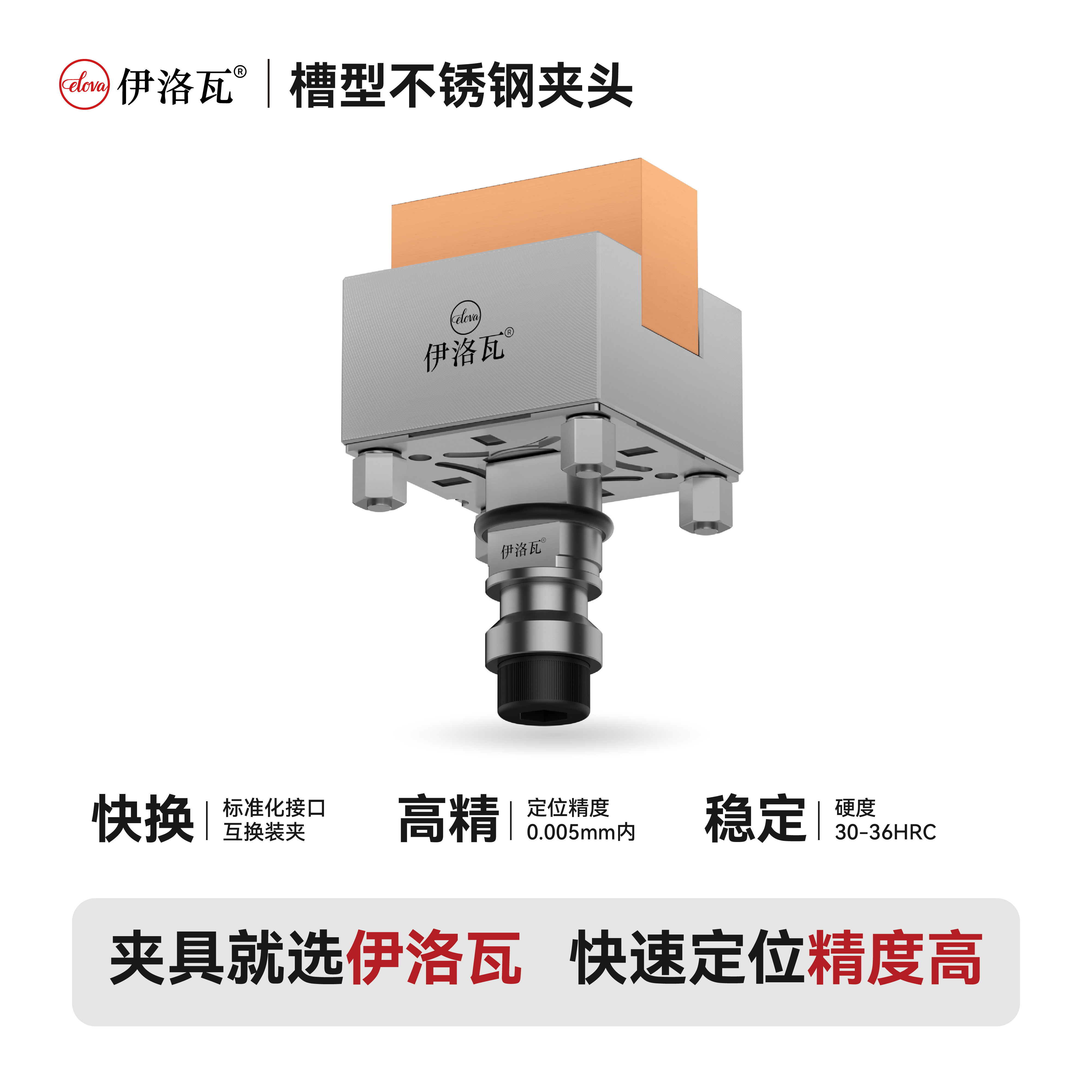 伊洛瓦电极锣铜公火花机放电夹头图片