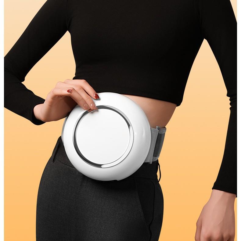 迷你腹部按摩器家用便携充电多功能电动按摩仪热敷按摩腰背揉腹仪