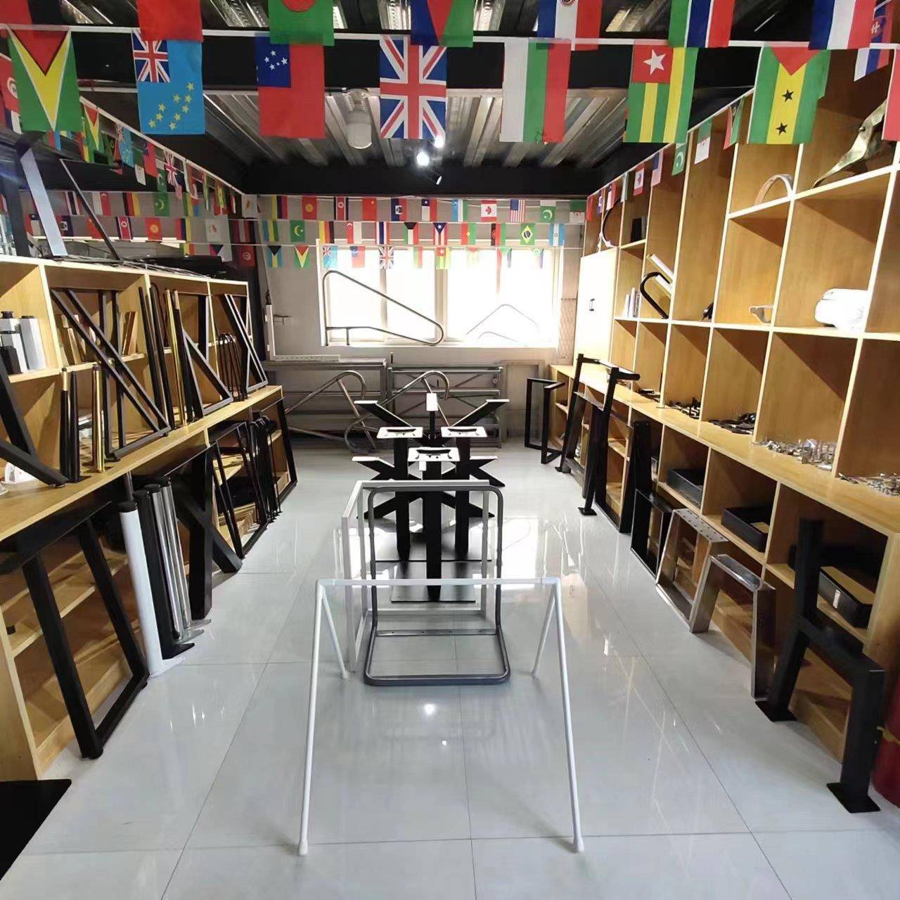 铁艺桌腿支架五金书桌餐桌腿沙发家具桌脚吧台台脚出口五金桌脚