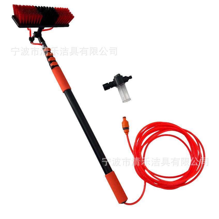 太阳能光伏板清洁刷高空玻璃通水刷铝合金伸缩杆通用工具杆