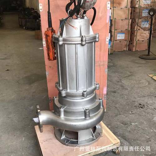 单相不锈钢潜污泵65WQD15-6-0.75S不锈钢化工污水泵