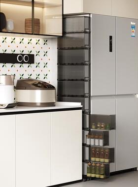 A5L12CM宽厨房冰箱夹缝抽屉式收纳柜缝隙超窄柜子浴室边缝置物架