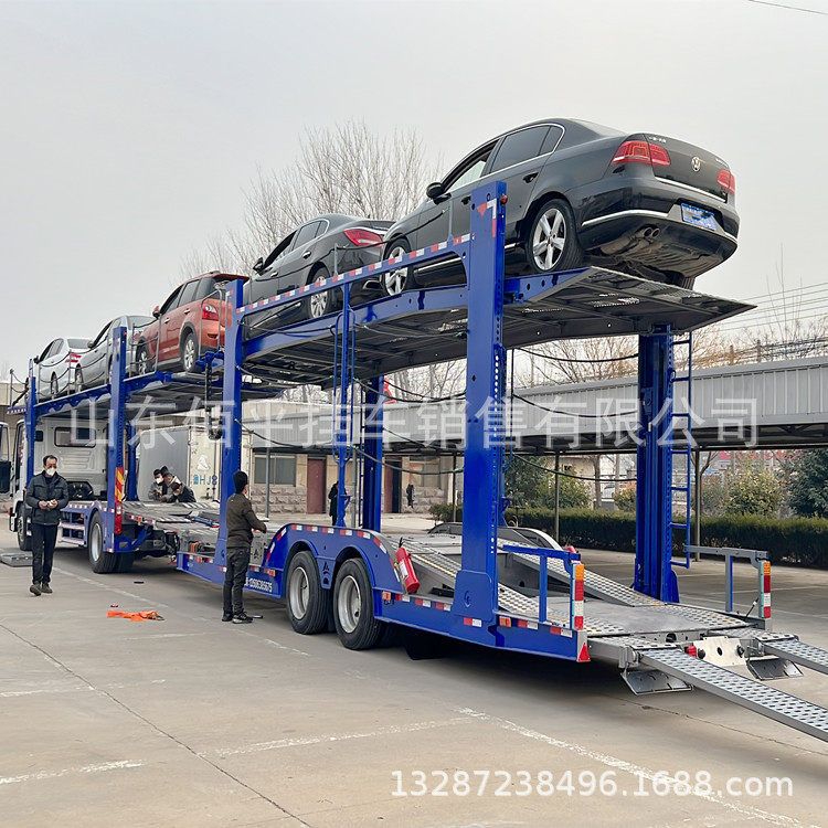 出口轿运车一拖五轿运车4S点商品车托运车拖挂车