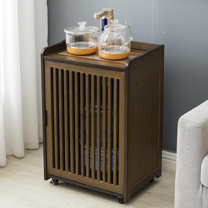 移动茶台茶桌边柜沙发边几小茶几小桌子实木客厅烧水架泡茶水柜子