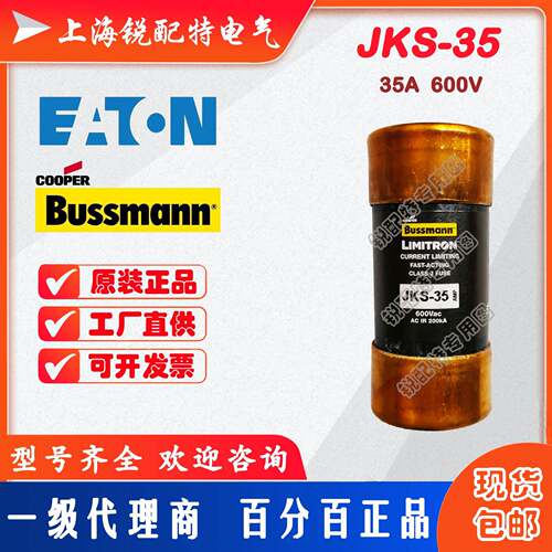 JKS-35熔断器600V35A巴斯曼BUSSMANN快速熔断器