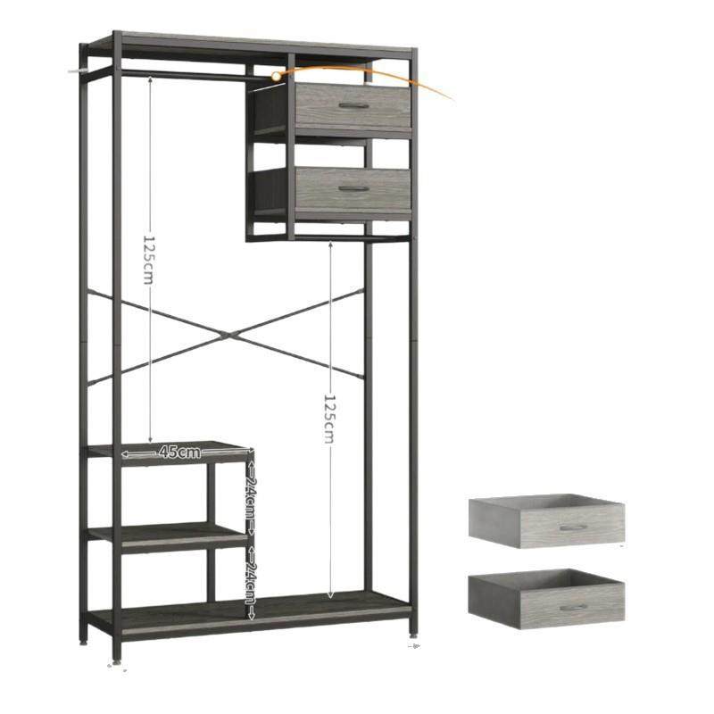 家用卧室靠墙钢木结构简易衣帽架出租屋便携可置物收纳衣架,自行车/骑行装备/零配件,更多零件/配件,淘宝优惠券,粉丝福利购,淘宝优惠卷