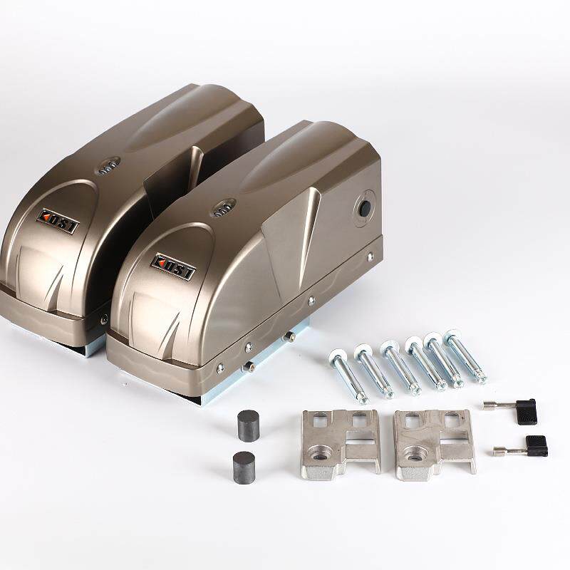 厂价直销高品质地轮式电机平开门机闭门器庭院别墅自动门八字开门