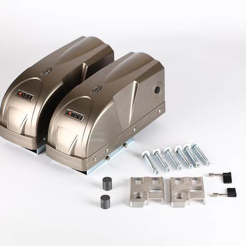 厂价直销高品质地轮式电机平开门机闭门器庭院别墅自动门八字开门