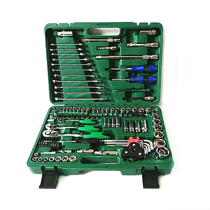 供应汽车扳手套装工具121件套筒组合72齿快速扳手120+1件套