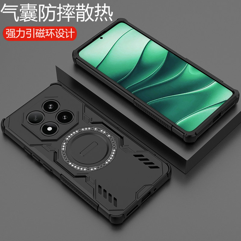 适用小米POCOM8气囊防摔散热壳