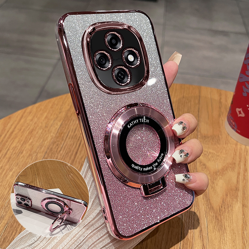 适用OPPPOA6Pro闪粉带支架手机壳