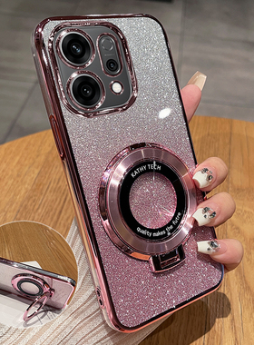 适用opporeno14手机壳reno14pro保护oppo硅胶套5g镜头全包防摔透明软PLA110男女reon新款145g带支架PKZ高级感