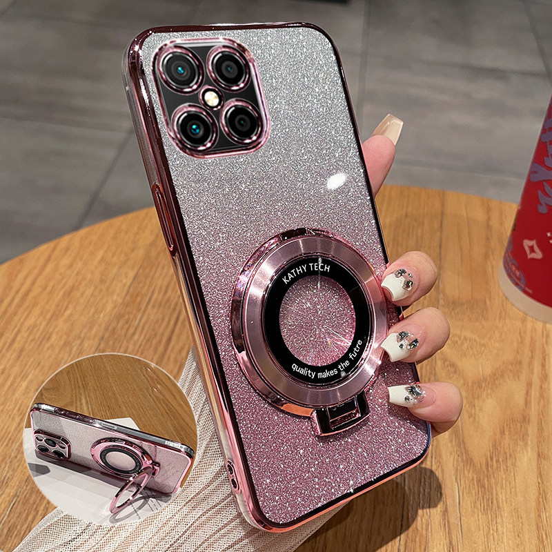 适用华为nova8se手机壳nove8es硅胶保护套JSC一AN00全包防摔novo透明软壳男女潮note带支架AL50新款jasal创意