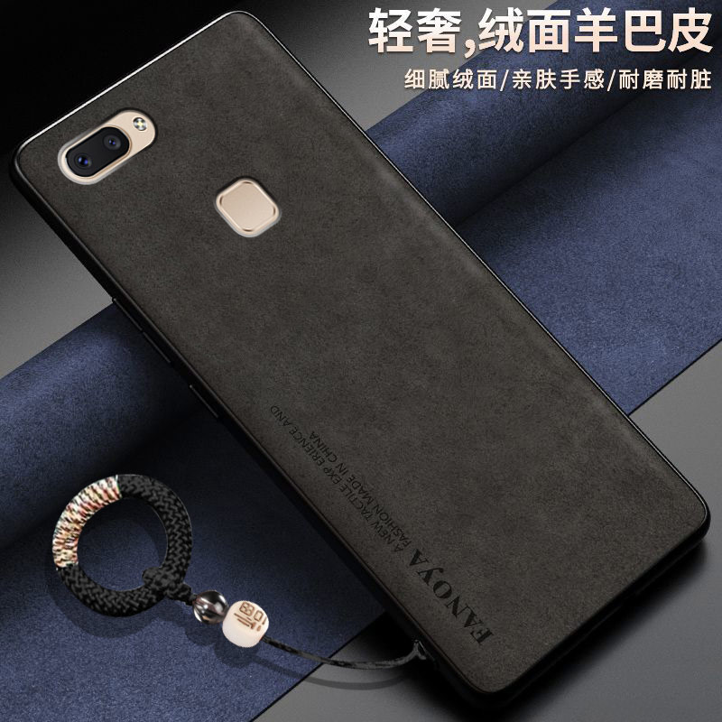 适用vivox20手机壳vivo保护X20plus屏幕前置指纹皮套x20a全包防摔硅胶磨砂软puls男女vovix老年人plusa新款ud - 实物图