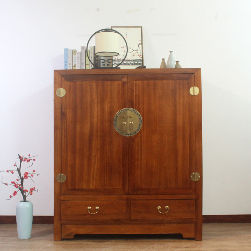新中式香樟木衣柜古典简约实木儿童衣橱矮柜储物柜卧室收纳柜整体