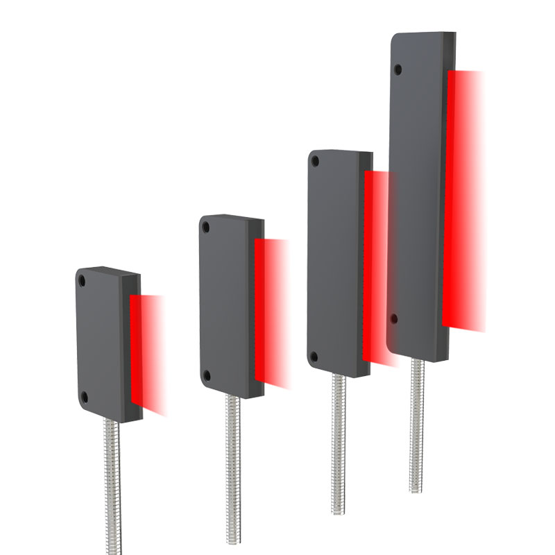 对射反射区域矩形矩阵光纤传感器光栅光幕PR PT25 30 35 40 50QL