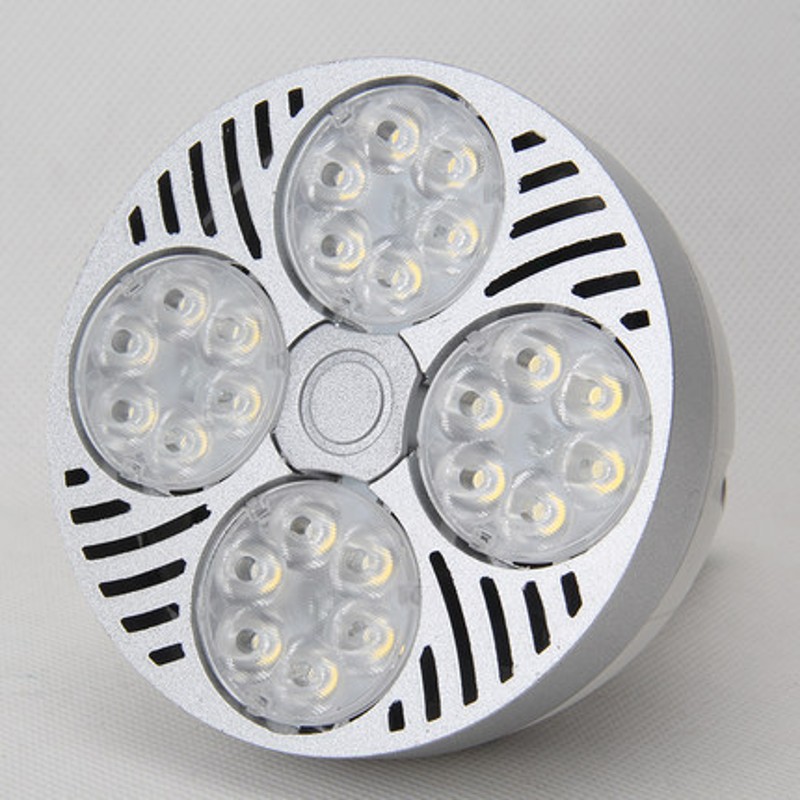 led灯泡e27螺口商用服装店PAR30导轨道射灯光源家用节能超亮聚光