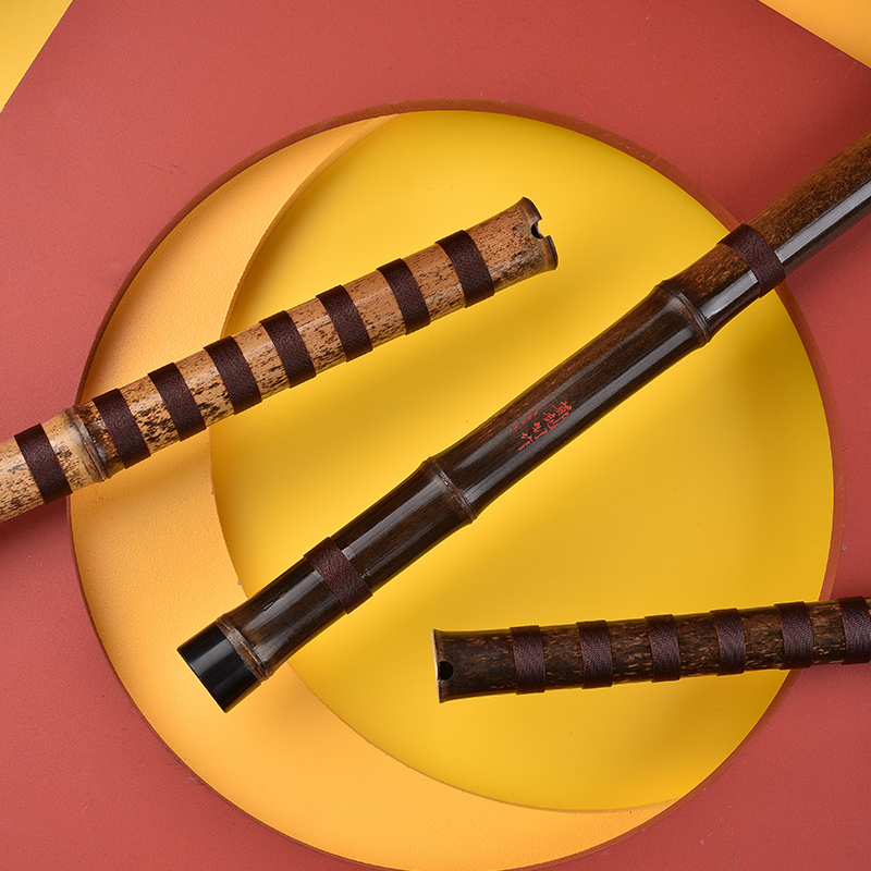 筠屹专业级洞箫紫竹精品洞萧六八孔一节高档演奏级潇高级民族乐器