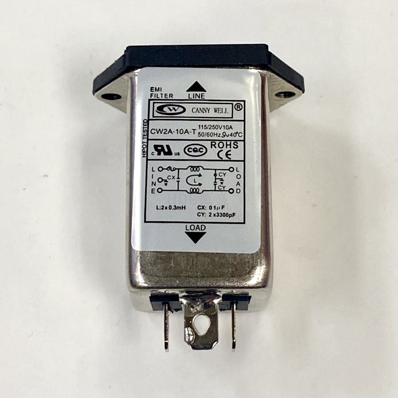 热销EMI单相220V交流电源滤波器CW2A-6A-T带保险丝10A插座式