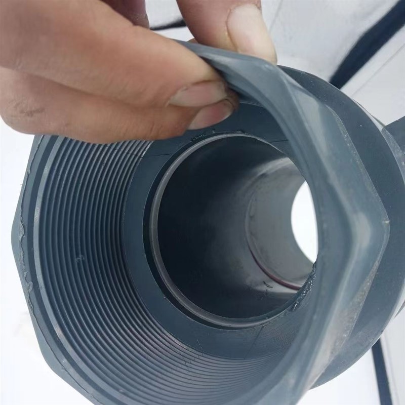 滴灌带63主管带阀门加厚直通球阀PVC农用微喷带水带大口径阀软带