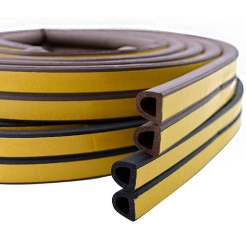 迪福德 防盗门密封条大D型防撞隔音自粘条防风防尘条汽车减震降噪