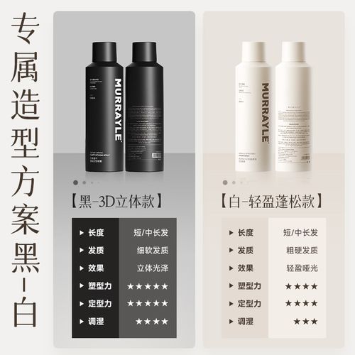 定型喷雾自然蓬松男女士持久头发发型神卷发器干胶刘海高颅顶发胶