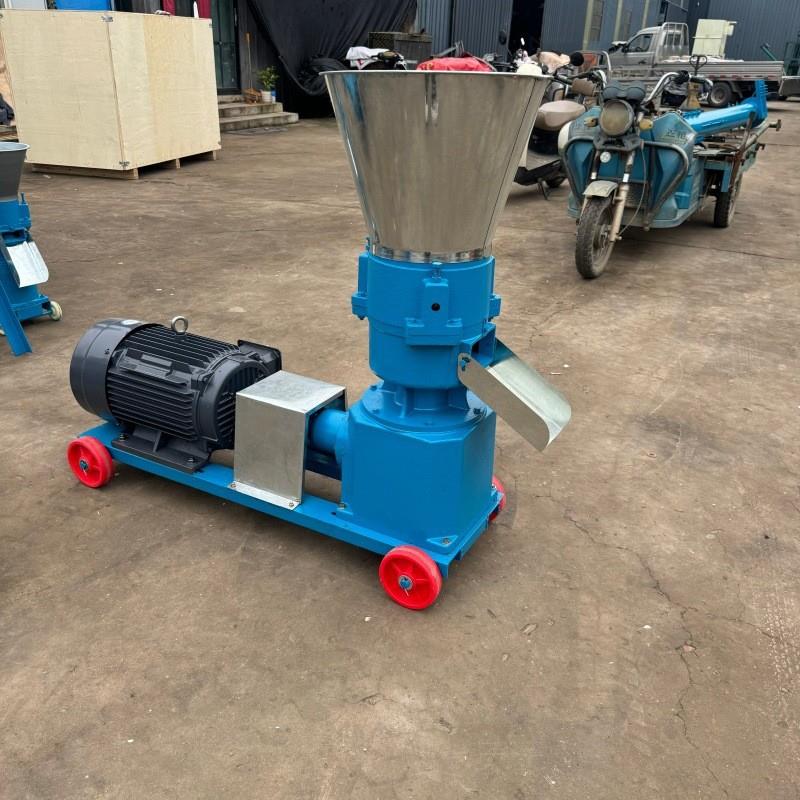 加纳养殖饲料颗粒机 柴油机颗粒饲料机 青草玉米秸秆饲料颗粒机