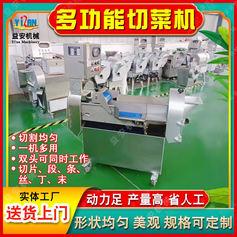 加工定制双头多功能切菜机水果青菜木薯姜郁金中药材切片丝丁条机