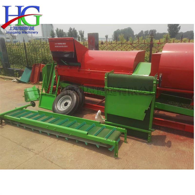 干湿茎杆自动摘果机 干鲜花生收获采摘机 家用农用花生四轮采果机