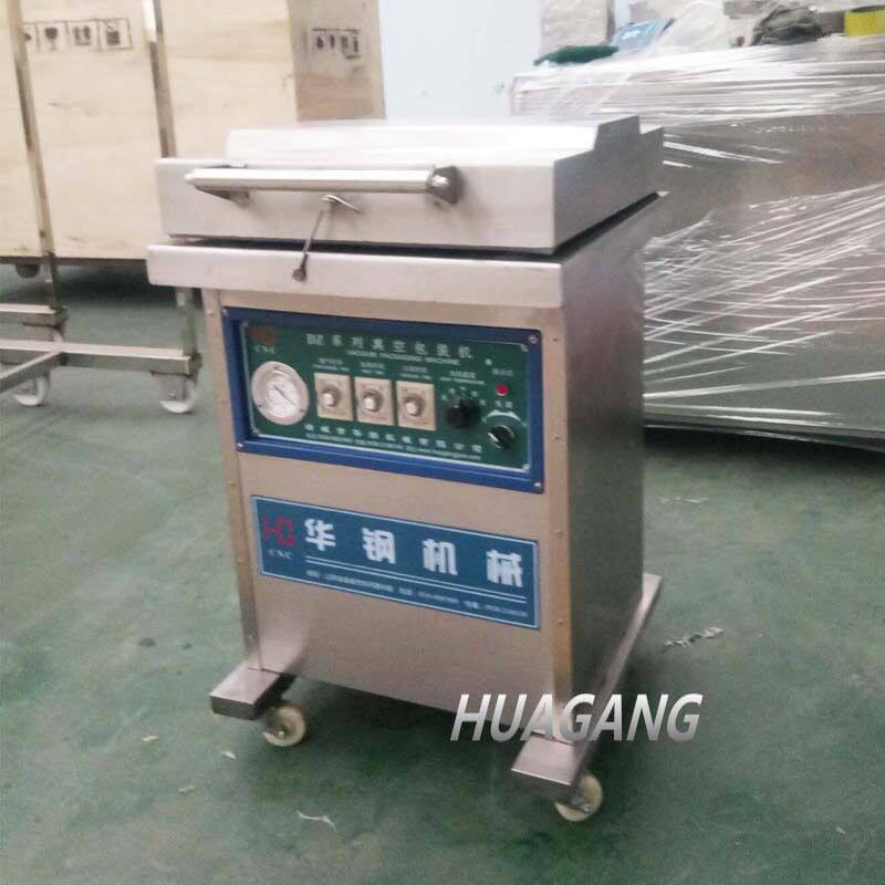 华钢牌DZ400单室真空包装机 湖南休闲食品单室内抽真空机