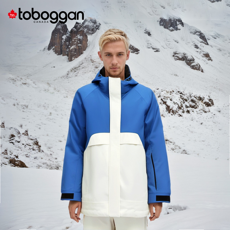 TOBOGGAN加拿大雪橇拼接撞色运动户外男女同款羽绒冲锋衣 CA640