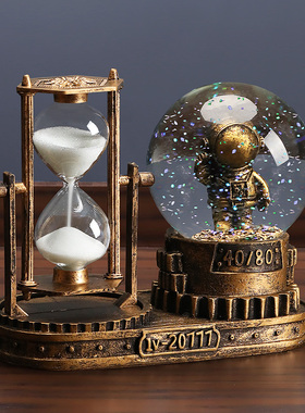 太空人宇航员水晶球音乐盒摆件男生八音盒礼品生日礼物女孩送儿童