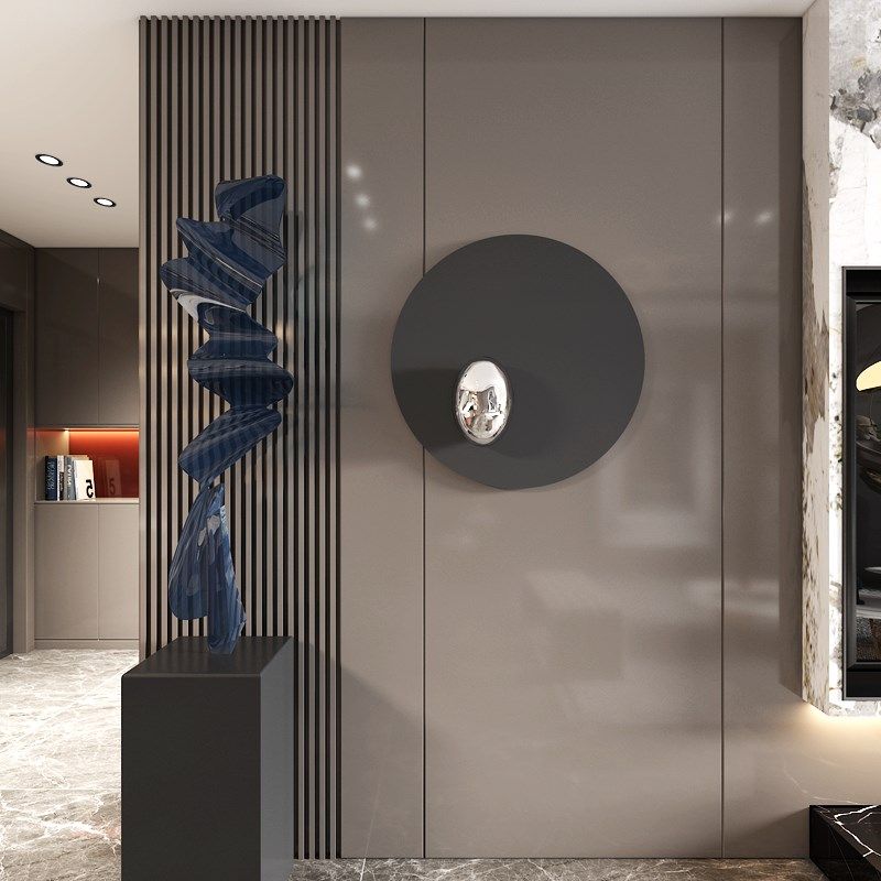 意式轻奢墙上装饰品客厅沙发背景墙铁艺壁挂高档卧室墙面装饰挂件