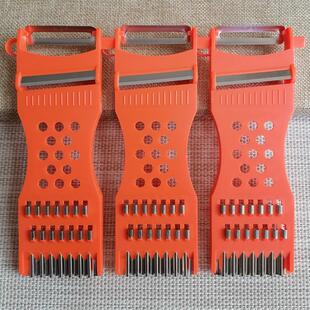 叉土豆丝的插板蔬菜利器刮子家用黄瓜丝切菜器用具擦菜板二合一