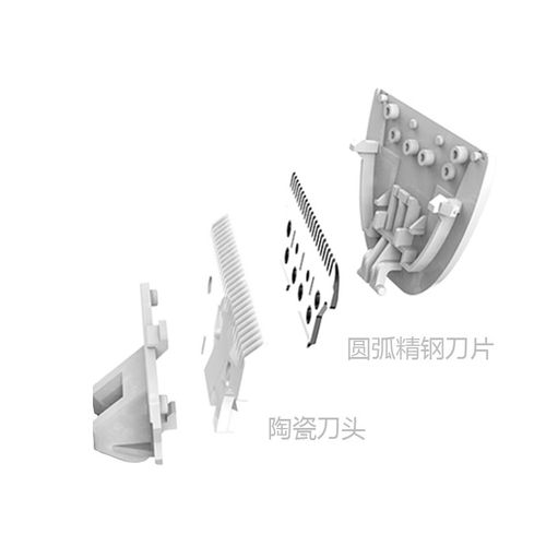 拜尔理发器替换陶瓷刀头配件E1型号家用儿童达人电推剪悬挂刀头
