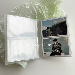 *橘子商店*磨砂相册5寸拍立得宽幅wide相片照片收纳80入